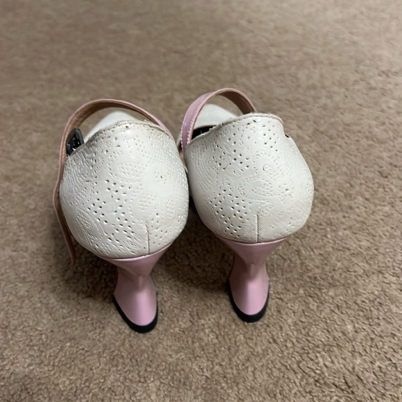 John Fluevog White and Pink Heels - Picture 3 of 8